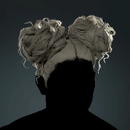 Curly Side Buns