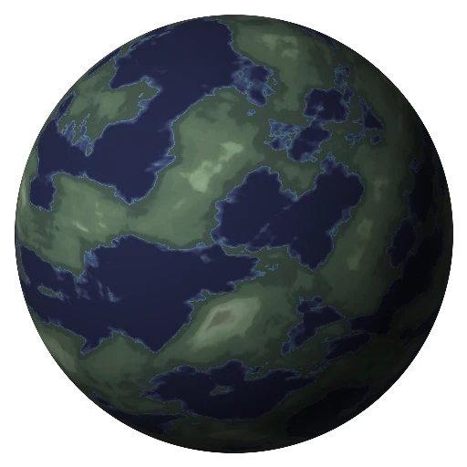 Yavin 4 seen from orbit
